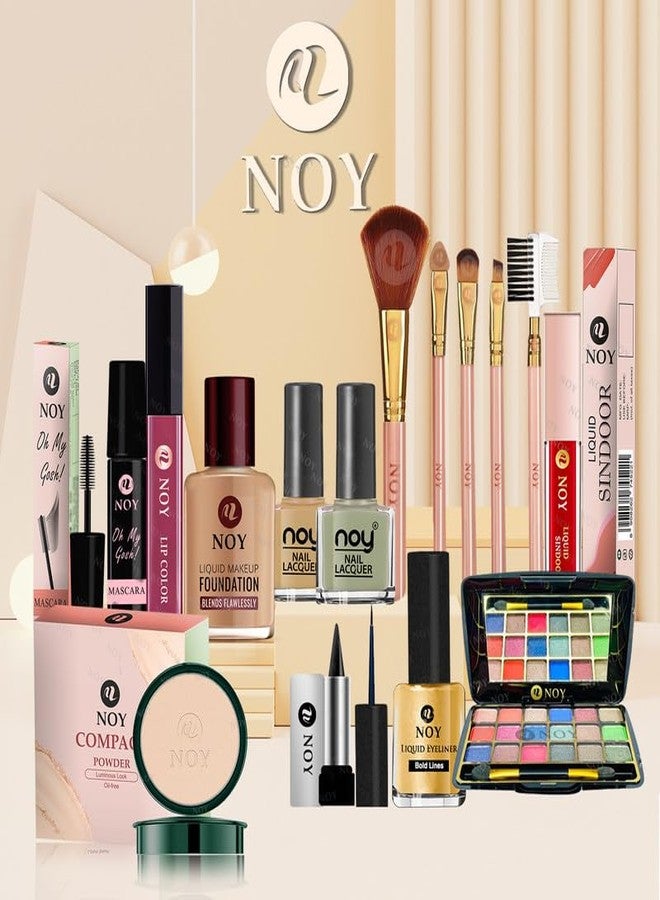NOY Moonlit Magic Celestial Inspired Makeup Combo for Mystical Styles Smudgeproof & Non Transfer NY#334 (Pack of-15) - Image 1