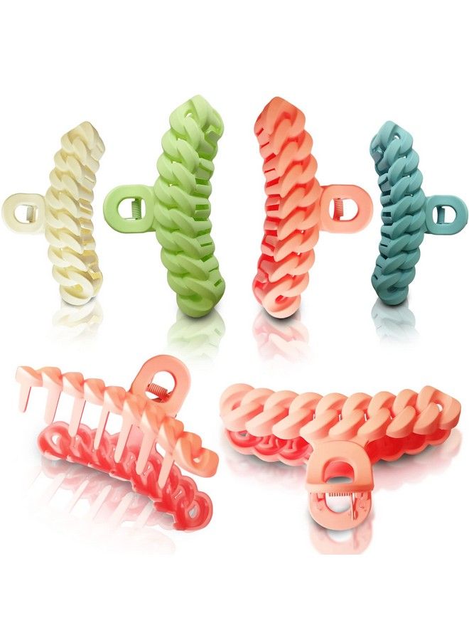 Sanas Matte Claw Clips 4Pcs Girl Hair Accessories Butterfly Hair Clips Large Claw Clips Fancy Hair Clips For Women Cute Hair Accessories Hair Clips For Girls Fashion Accessories 4Pcs - Image 2