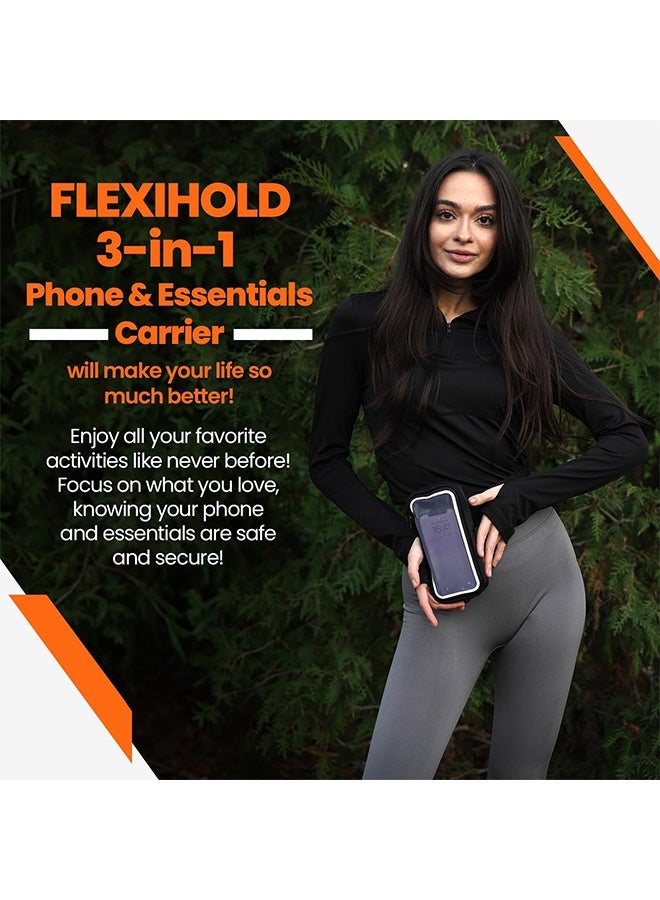 Generic Wristband Phone Holder for Running, Forearm Armbands, Running Armband with Card Slot for iPhone Pro Max Plus (16/15/14/13/12/11/X/XR), for Galaxy S24/S10, Cell Phone Holder Up to 7.0'' Phone  - Image 5