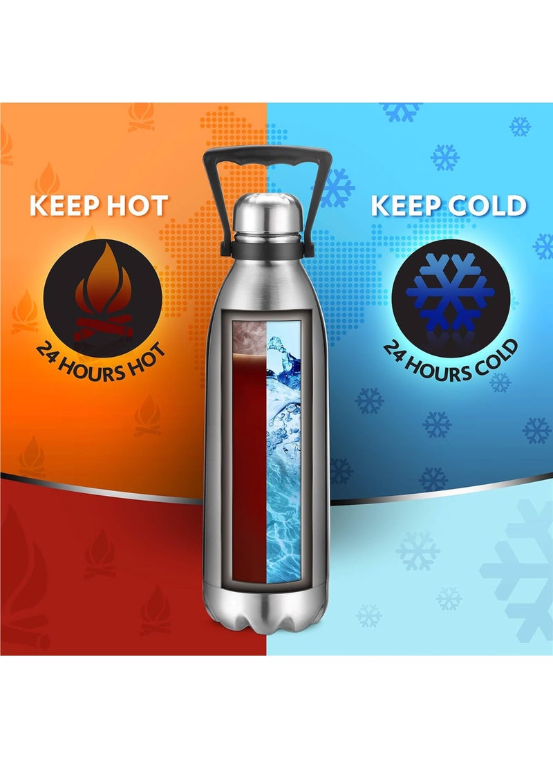 BOROSIL Borosil Hydra Bolt 1800 ml Stainless Steel Water Bottle | Double Wall Vacuum Insulated Flask | 24 Hours Hot and Cold | Bottle for Office, Gym, School  - Image 4