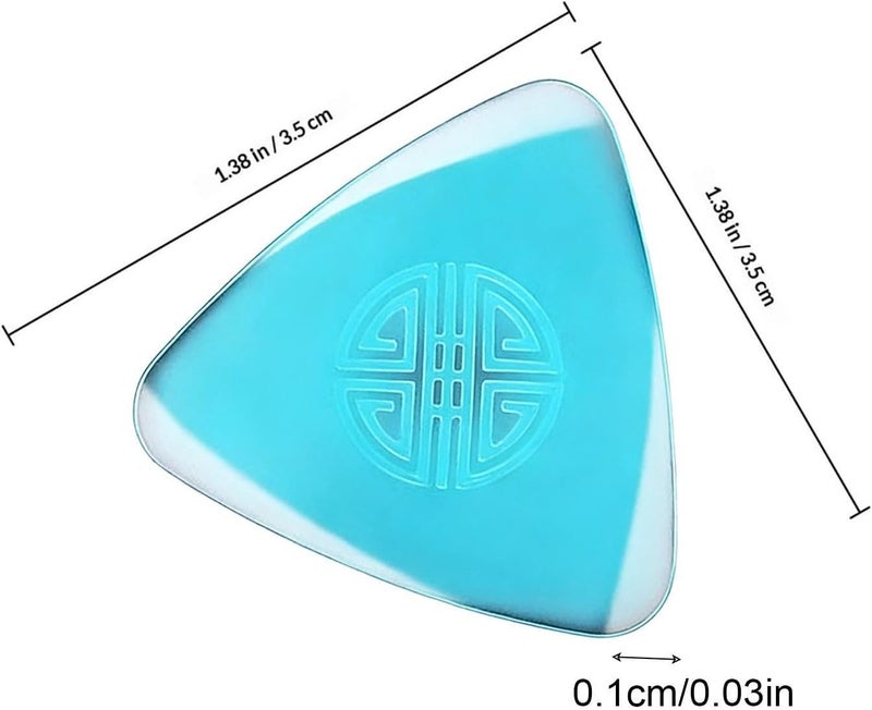Acoustic Guitar Picks,Ergonomic Non-Slip Nylon Practice Tool | Wear-Resistant Thumb Picks for Guitar,for Musicians Women Men Daruan Xiaoruan Ukulele Performances Music Lesson Home - Image 5
