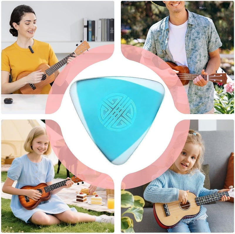 Acoustic Guitar Picks,Ergonomic Non-Slip Nylon Practice Tool | Wear-Resistant Thumb Picks for Guitar,for Musicians Women Men Daruan Xiaoruan Ukulele Performances Music Lesson Home - Image 4