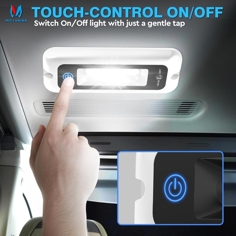 MICTUNING 6 Inch Interior RV Porch Light, Utility RV Awning White 6000K, Smart Touch Screen, Indoor IP68 Waterproof Aluminum for SUV Camper Trailer MPV Boat Home Cabinet Hallway - Image 3