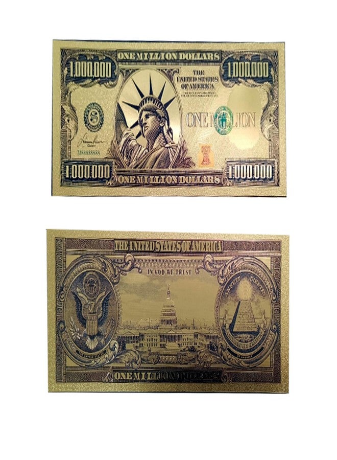 blinkee One Million Dollar Gold Foil Novelty Bookmark 1 piece – Shiny Metallic Collector Design with Embossed Detailing – Unique Patriotic Gift or Keepsake for Books, Journals, and Display - Image 3