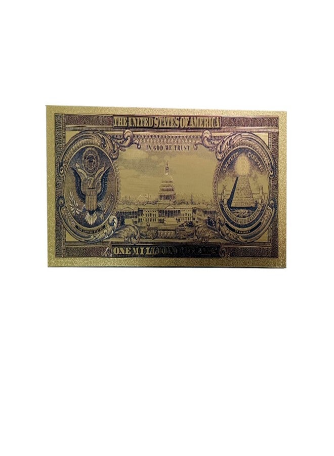 blinkee One Million Dollar Gold Foil Novelty Bookmark 1 piece – Shiny Metallic Collector Design with Embossed Detailing – Unique Patriotic Gift or Keepsake for Books, Journals, and Display - Image 4