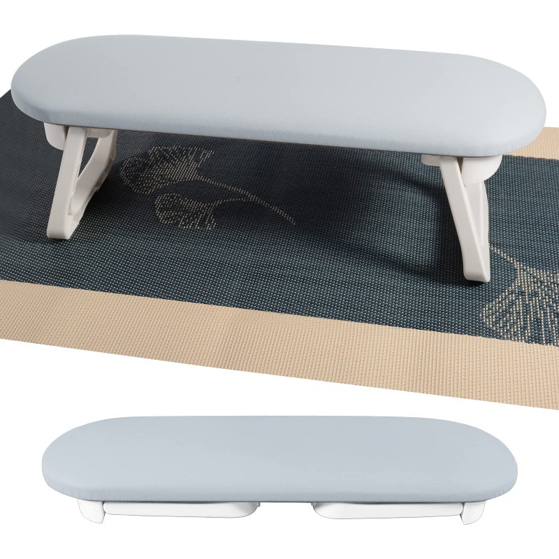Diesisa Nail Arm Rest, Foldable PU Leather Nail Hand Rest For Nails Tech with Table Mat, Soft Hand Rest for Acrylic Nails/Nail Hand Pillow for Manicure Salon Use - Image 1