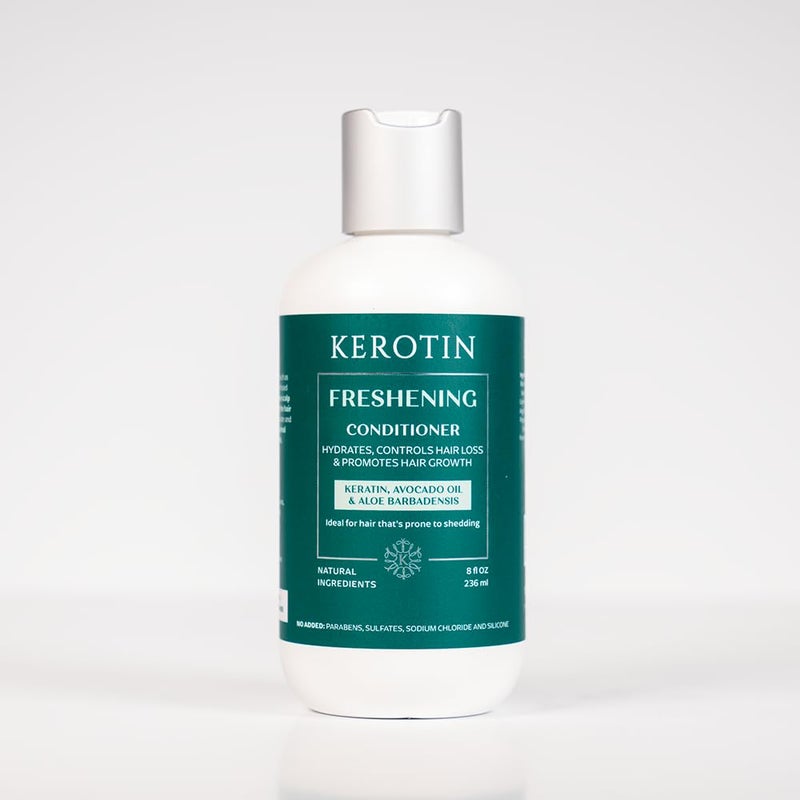 Kerotin Hair Growth Shampoo and Conditioner Set, Products for Scalp Care, Hair Loss & Thinning Hair with Rosemary Oil, Biotin & Keratin, Curly Girl Method Verified, Natural, Sulfate Free, Made in USA - Image 5