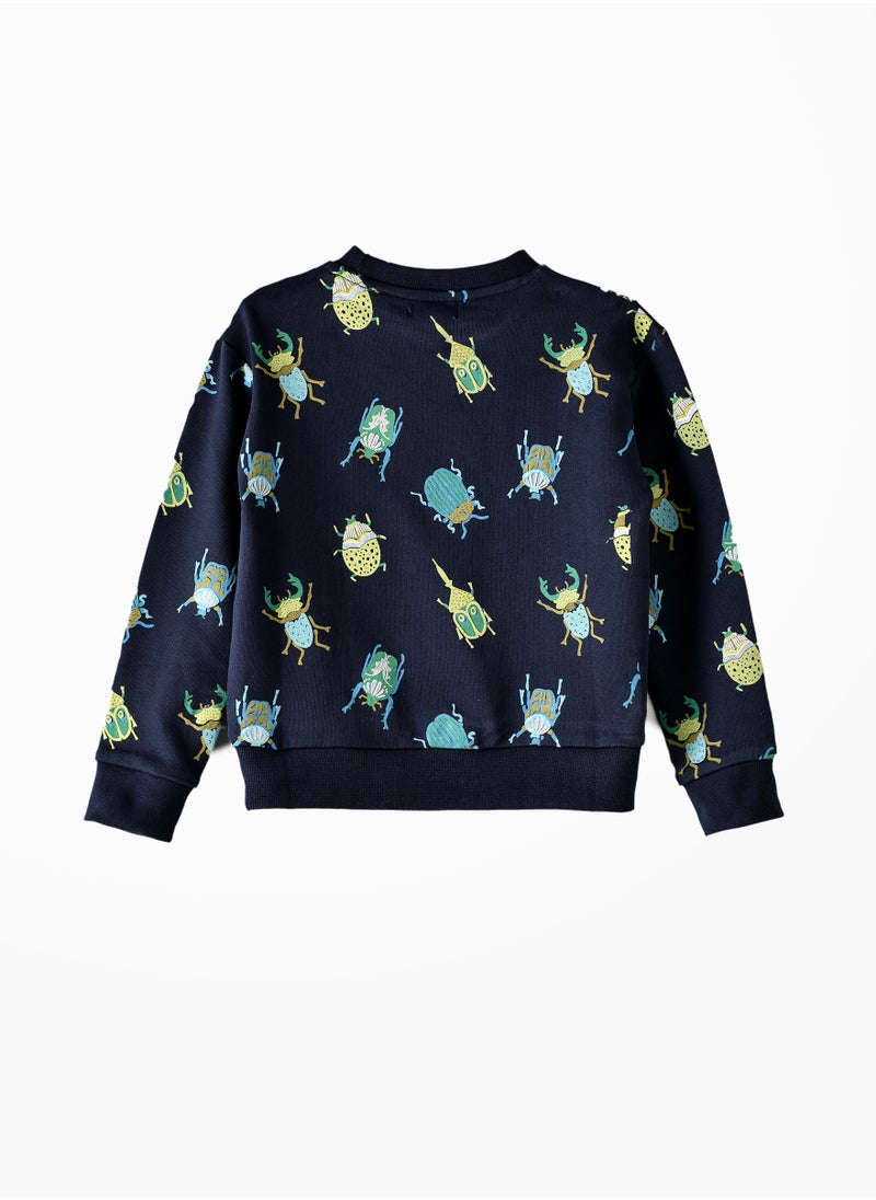JAM Boys' Bug Print Crew Neck Sweatshirt  - Image 2