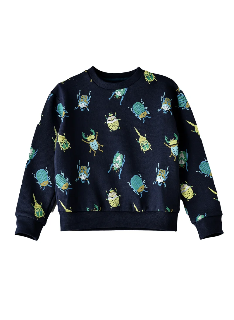 JAM Boys' Bug Print Crew Neck Sweatshirt