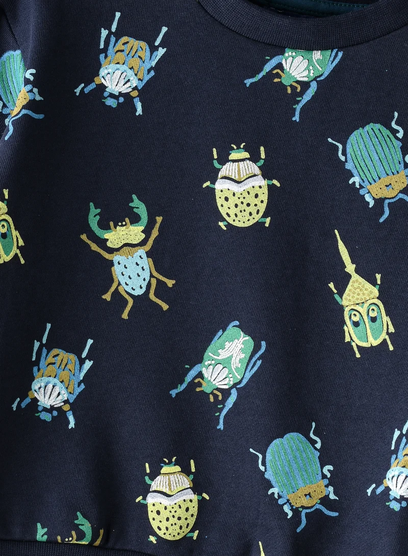 JAM Boys' Bug Print Crew Neck Sweatshirt