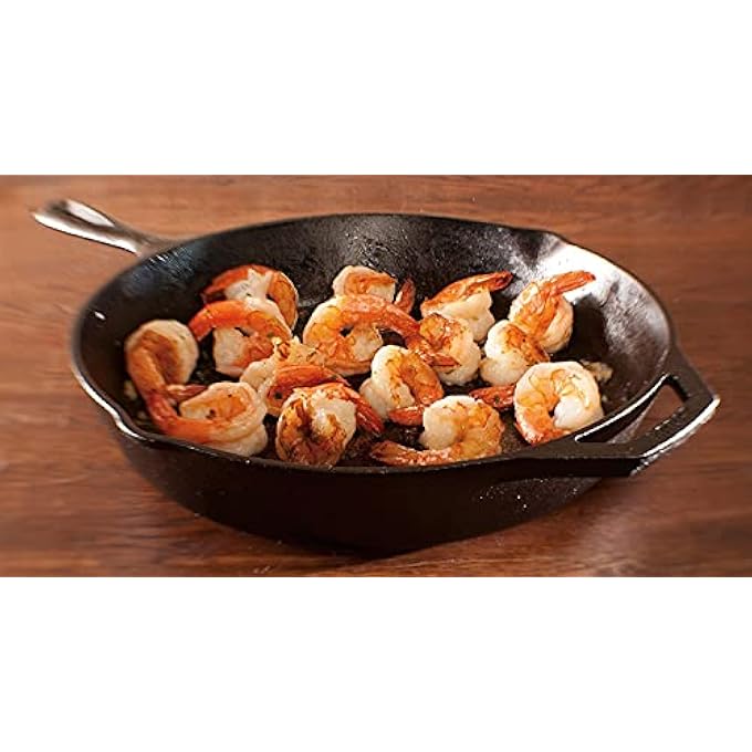 مقلاة حديد زهر متبلة مقاس 12 بوصة مريحة مع مقبض مساعد للفحم - Image 5