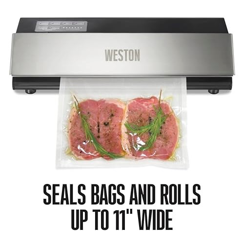 Weston 65-0501-W Professional Advantage Vacuum Sealer, 11", Stainless Steel and Black - Image 4