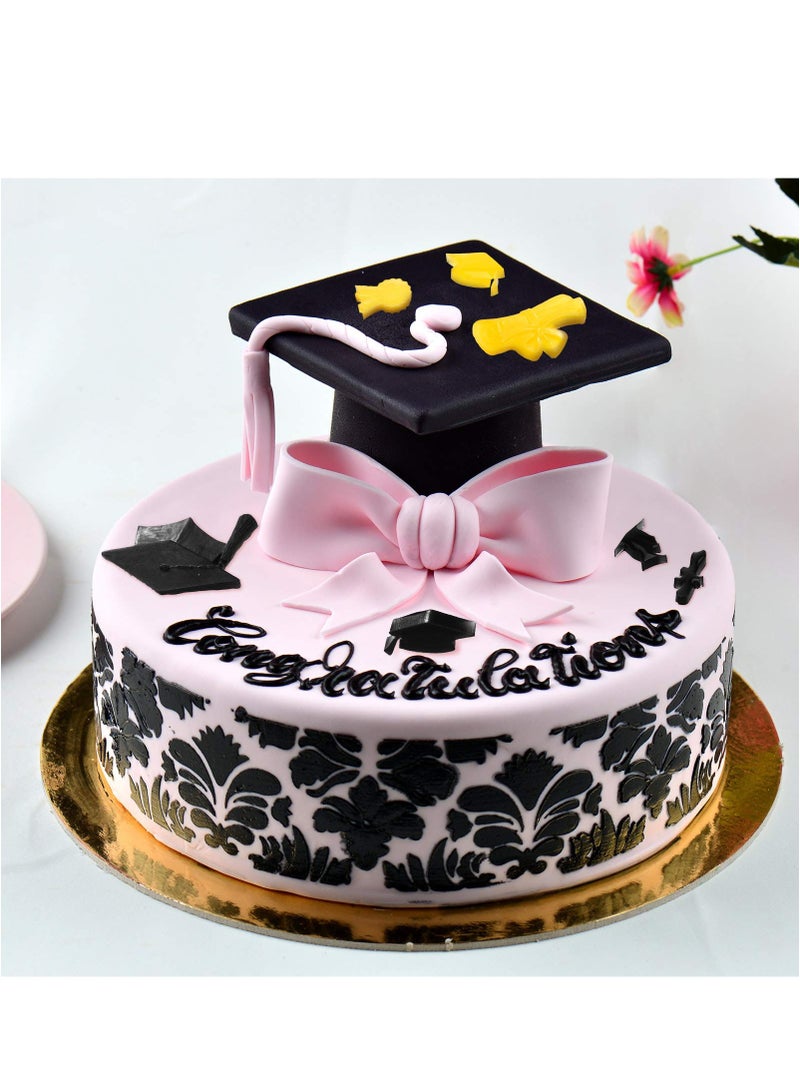 SYOSI مجموعة قوالب سيهوزي السيليكون graduation مكونة من 5 قطع 2023 قوالب المطبخ للخبز، قوالب الشوكولاتة للحلويات، قالب الراتنج للخبز، قالب سيليكون لتزيين كعكة حفلة التخرج والكوكيز. - Image 4