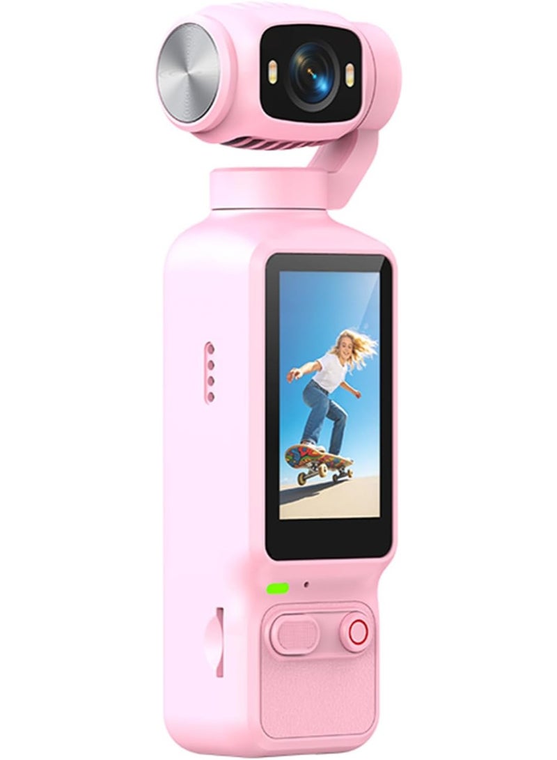 TIGER 4K HD Handheld Video Camera with 180 Degree Rotating Lens, Pocket Action Camera, Portable Digital Camcorder, Rechargeable Video Recorder for Cycling, Travel, Sports, Hiking, Camping, Vlogging, Outdoor Adventures, Everyday Recording4K HD Handheld Video Camera with 180 Degree Rotating Lens, Pocket Action Camera, Portable Digital Camcorder, Rechargeable Video Recorder for Cycling, Travel, Sports, Hiking, Camping, Vlogging, Outdoor Adventures, Everyday Recording - Image 1