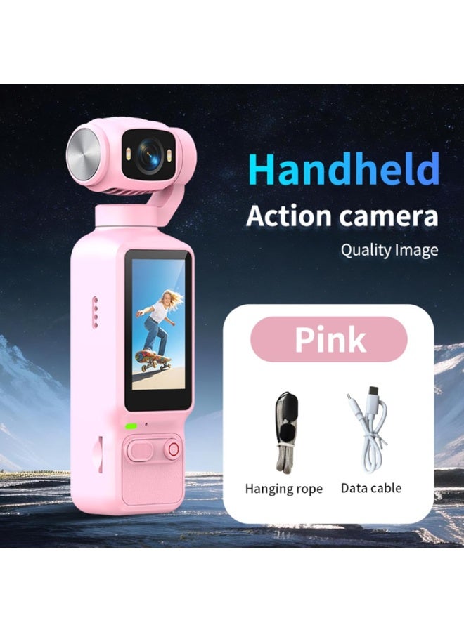 TIGER 4K HD Handheld Video Camera with 180 Degree Rotating Lens, Pocket Action Camera, Portable Digital Camcorder, Rechargeable Video Recorder for Cycling, Travel, Sports, Hiking, Camping, Vlogging, Outdoor Adventures, Everyday Recording4K HD Handheld Video Camera with 180 Degree Rotating Lens, Pocket Action Camera, Portable Digital Camcorder, Rechargeable Video Recorder for Cycling, Travel, Sports, Hiking, Camping, Vlogging, Outdoor Adventures, Everyday Recording - Image 2