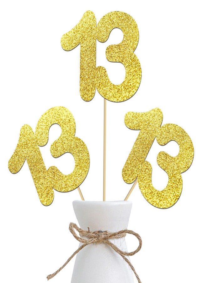 اوموني 12 قطعة من أعواد تزيين الطاولات باللون الذهبي اللامع، مثالية لحفلات أعياد الميلاد والذكرى السنوية وحفلات الزفاف. - Image 1