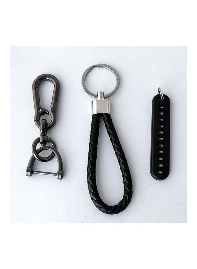 COYO Anti-lost Car Keychain with Phone Number Card Keyring Phone Number Plate Key Ring Auto Vehicle Key Chain Accessories - Image 3