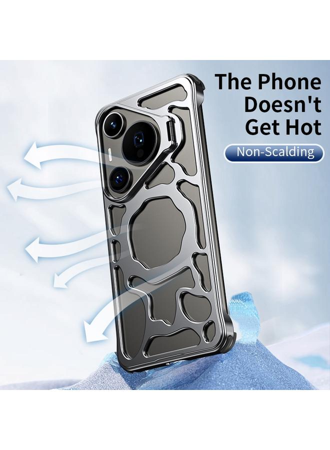 اس-توب جراب لهاتف Huawei Pura 70 من سلسلة Auspicious Cloud، جراب هاتف MagSafe معدني مع حامل - Image 4