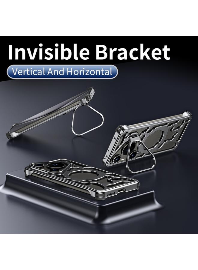 اس-توب جراب لهاتف Huawei Pura 70 من سلسلة Auspicious Cloud، جراب هاتف MagSafe معدني مع حامل - Image 3