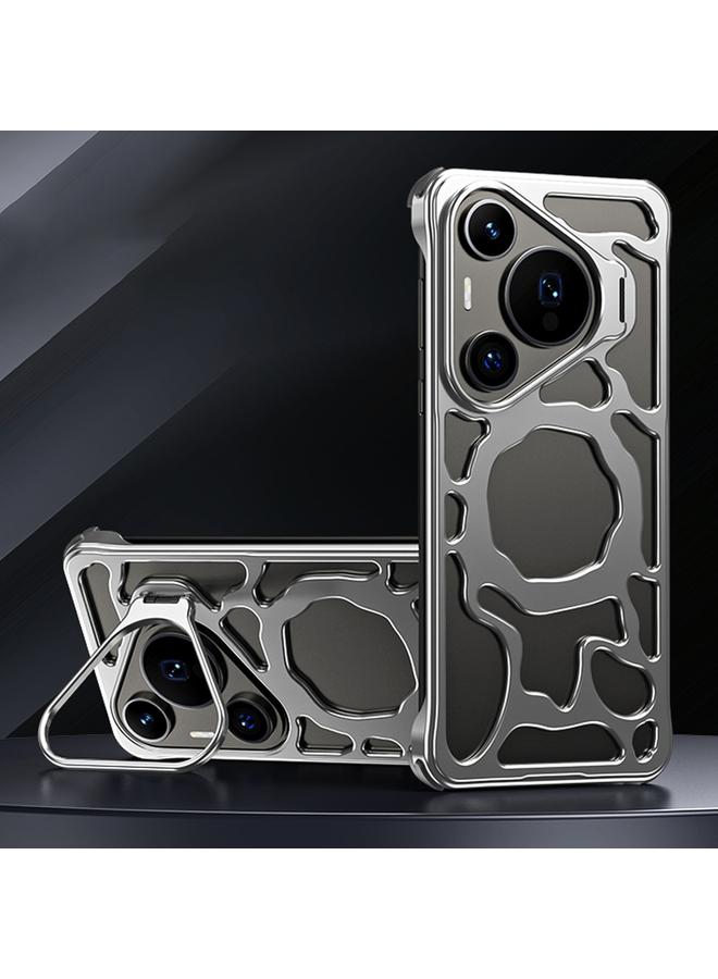 اس-توب جراب لهاتف Huawei Pura 70 من سلسلة Auspicious Cloud، جراب هاتف MagSafe معدني مع حامل - Image 1