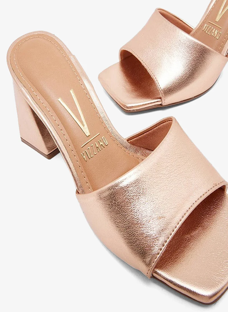 Vizzano Gold Pink High Heels Sandals with Back Strap – Elegant sling Back Heels for Girls & Ladies for Women | Best Price UAE