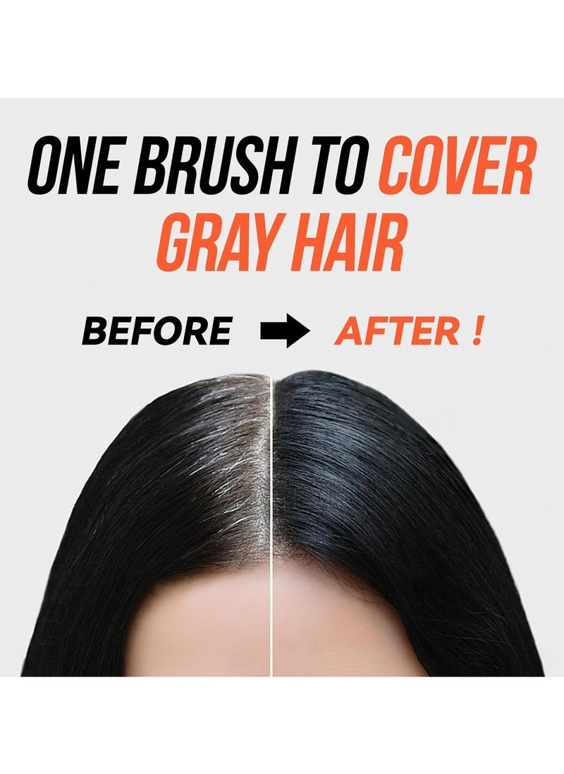CMGTYYD Temporary Hair Color Stick, Root Touch Up, Instantly Hairline Shadow Gray Touch-up Cover Up, Multi-Functional Quick Covering Gray Hair& Beard,Long-Lasting Waterproof Temporary Touchup Stick,Dark Brown  - Image 4