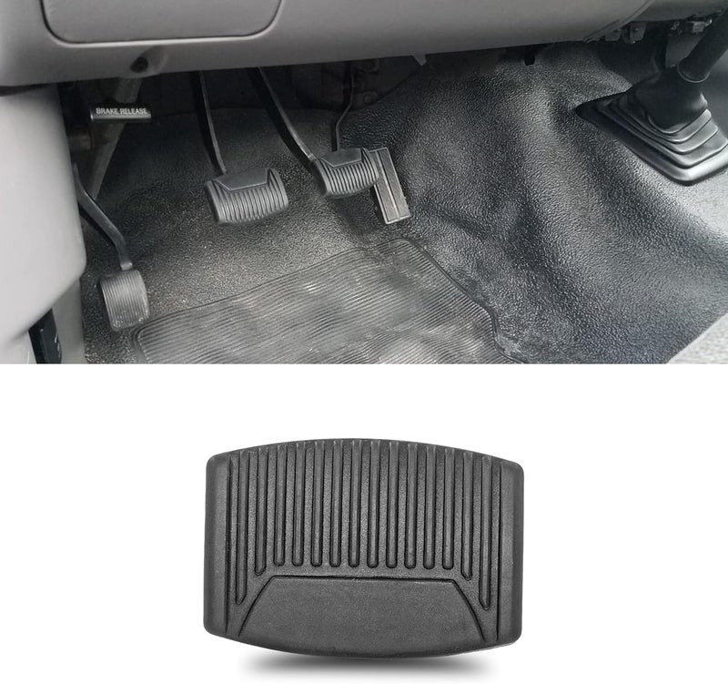غطاء دواسة الفرامل، وسادة دواسة القابض المتوافقة مع فورد برونكو 1980-1996، F150 1980-2003، F250 1980-1998، F350 1980-1997، F250/F350/F450/F550 سوبر ديوتي 1999-2010 مع ناقل حركة يدوي - Image 2