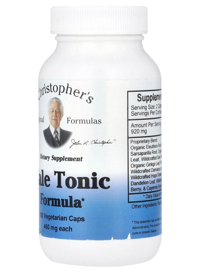 Christopher's Original Formulas Male Tonic Formula 460 mg 100 Vegetarian Caps (230 mg Per Cap) - Image 2