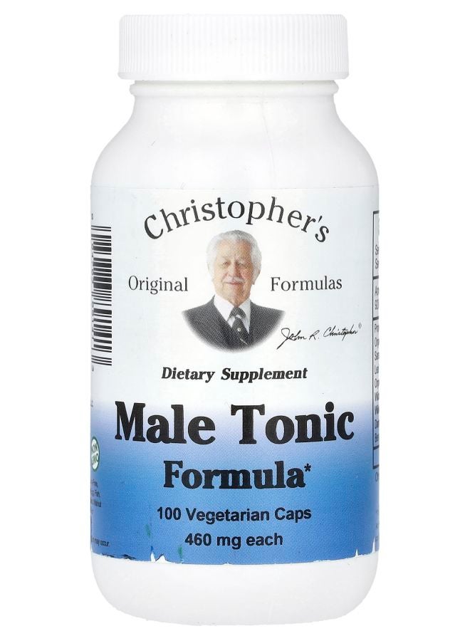Christopher's Original Formulas Male Tonic Formula 460 mg 100 Vegetarian Caps (230 mg Per Cap) - Image 1