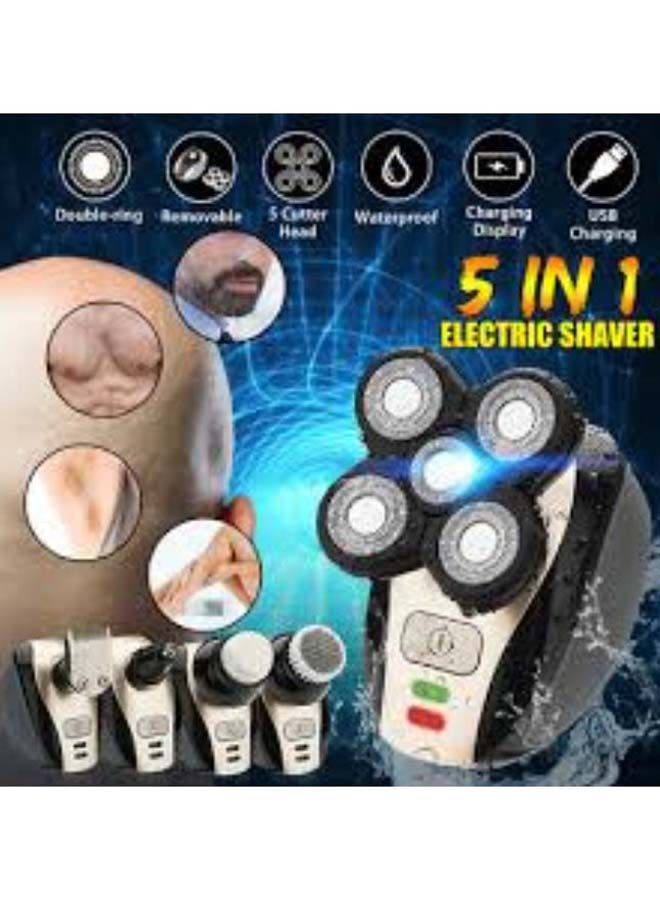 NIBEMINENT 5-In-1 4D Rechargeable Electric Shaver Blue/Black - Image 3