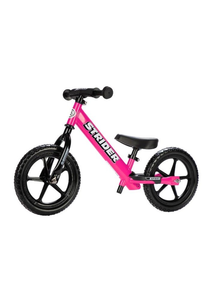 STRIDER - Strider 12” Sport Bike - No Pedal Balance Bicycle for Kids 18 Months to 5 Years - Includes Safety Pad, Padded Seat, Mini Grips & Flat-Free Tires - Tool-Free Assembly & Adjustments - Image 1