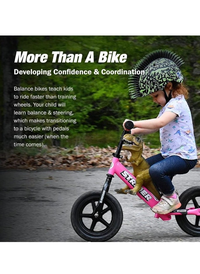 STRIDER - Strider 12” Sport Bike - No Pedal Balance Bicycle for Kids 18 Months to 5 Years - Includes Safety Pad, Padded Seat, Mini Grips & Flat-Free Tires - Tool-Free Assembly & Adjustments - Image 1