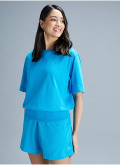 Kappa Logo Detail T-shirt with Round Neck and Short Sleeves