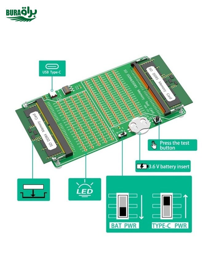 YNS-03 DDR4 / DDR5 2-in-1 Memory Tester Memory Test Card Notebook Memory Stick Tester