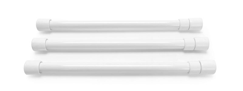 Camco شريط ثلاجة RV من كامكو 17" | يحافظ على الطعام والمشروبات في مكانها أثناء السفر ويساعد على منع الفوضى | مزود بنابض | من 10 بوصات إلى 17 بوصة | أبيض (3 عبوات) (44063) - Image 2