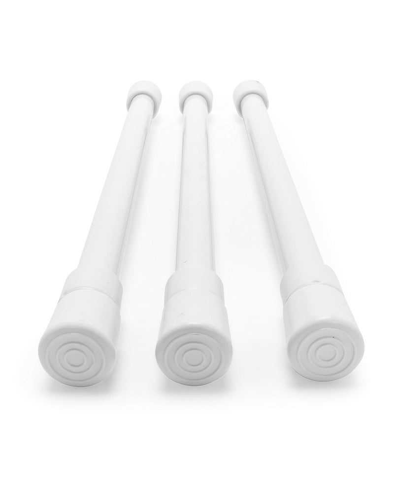 Camco شريط ثلاجة RV من كامكو 17" | يحافظ على الطعام والمشروبات في مكانها أثناء السفر ويساعد على منع الفوضى | مزود بنابض | من 10 بوصات إلى 17 بوصة | أبيض (3 عبوات) (44063) - Image 3