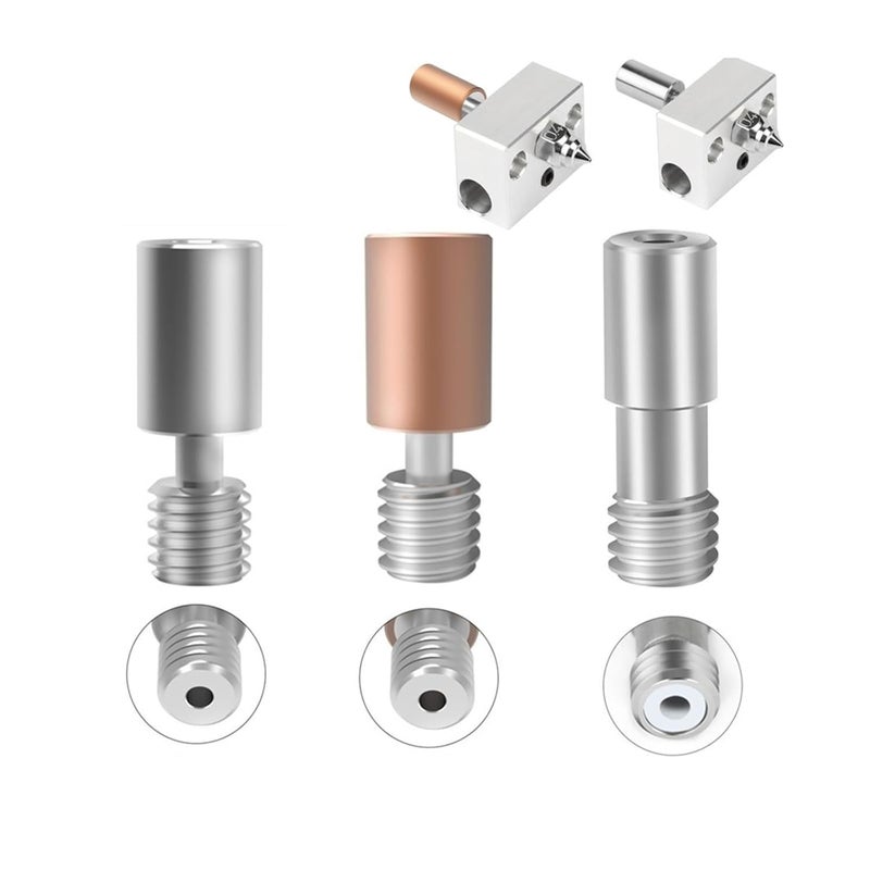 Titanium Alloy Bimetal Throat 2PCS for 3D Printer Parts - Image 3