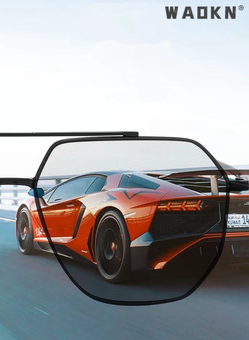 دبليو أيه أو كي أن نظارات شمسية مستقطبة للرجال والنساء بإطار معدني مربع نظارات شمسية للشرطة إكسسوارات هدايا حماية من الأشعة فوق البنفسجية لصيد الأسماك والعطلات والقيادة ولعب الجولف والسفر باللون الأسود - Image 4