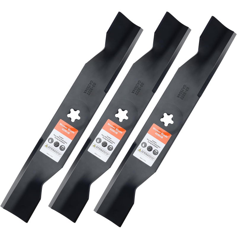 Grasscool Z248F 532180054 Blades for Husqvarna 48 inch Deck Mower YTH2348 YTH24V48 YTH2148 YTH24K48 Z248 YTH2448 48'' Zero Turn Riding Replace 180054 173920(High Lift) - Image 1