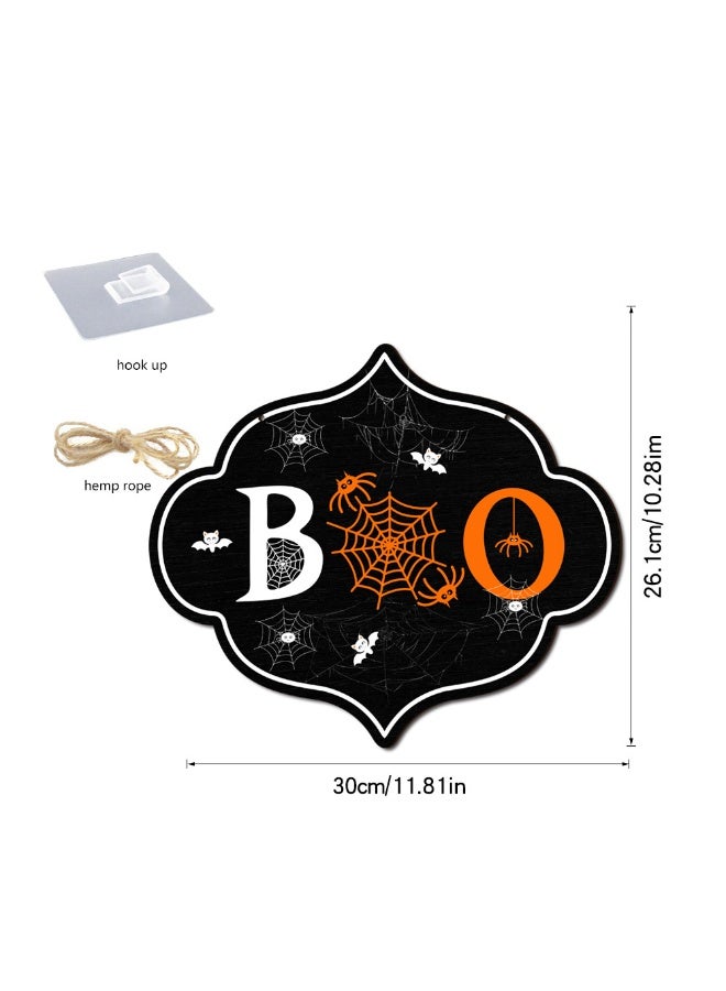 NIBEMINENT Halloween Wooden Ornaments - Perfect Combination of Mummy, Bat, and Ghost