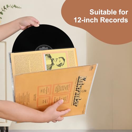 Coolbyl 25ct Gatefold Vinyl Outer Sleeves - 12 Inch Record Protective Sleeves, Premium Gatefold Sleeves for Album Cover, Vinyl Sleeves for LP Record Storage, Instantly View Artwork, Crystal Clear 4 Mil Thick - Image 5