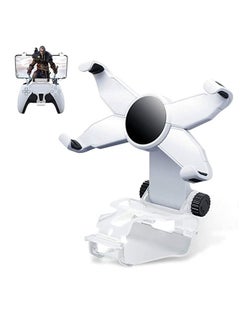 Phone Mount Clip for PS5 Controller Foldable Mobile Phone Holder Cellphone Clamp Gaming Holder Mount Stand Bracket for Playstation 5 Game Controller/PS5