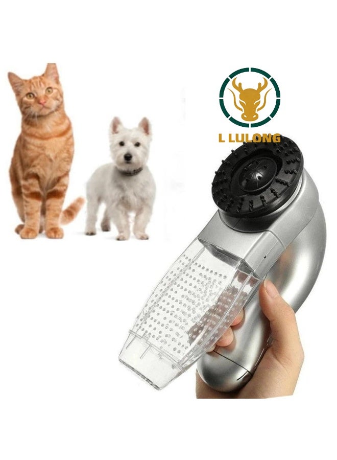 L LULONG Cordless Pet Hair Vacuum Brush Grooming and Cleaning in One with Sealed Collector No Mess for Cats and Dogs - Image 1