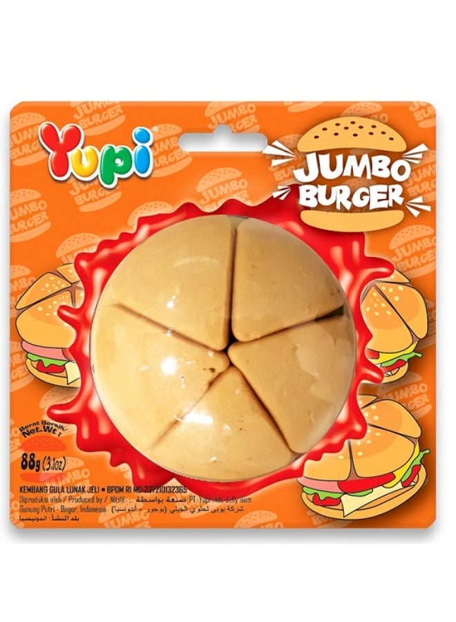 Yupi Jumbo Burger Gummy 88g - Image 1
