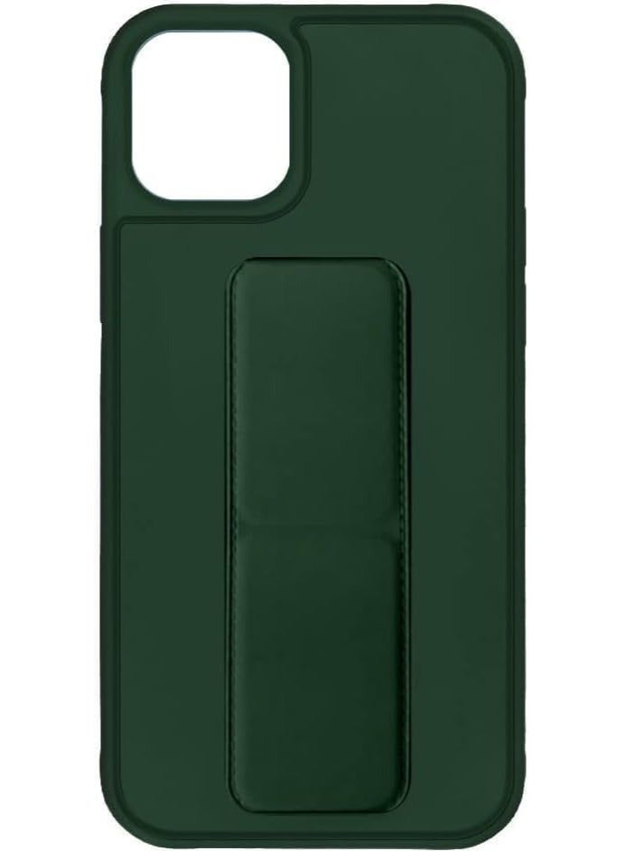 JAJEEK iPhone 16 Plus Green Magnetic Car Mount Case – Premium Silicone with Multi-Stand Kickstand & Hand Strap - Image 2