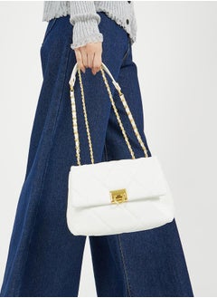 Styli Quilted Crossbody Bag with Chain Strap  - Image 3