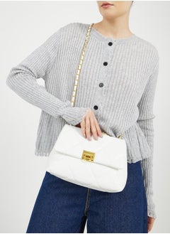 Styli Quilted Crossbody Bag with Chain Strap  - Image 2