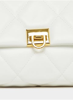 Styli Quilted Crossbody Bag with Chain Strap  - Image 5