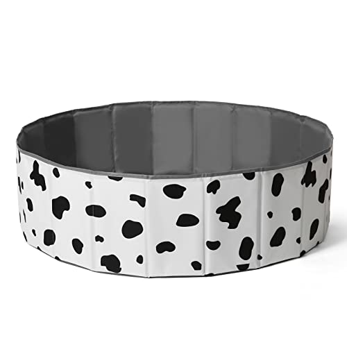 TRENDPLAY Baby Ball Pit for Toddlers13 Foldable Kids Ball Pits Play Tent Crawl Playpen Ball Pool Playhouse with Storage Bag for Boys Girls Dogs Cats Festival Play Balls Not Included Cow - Image 1