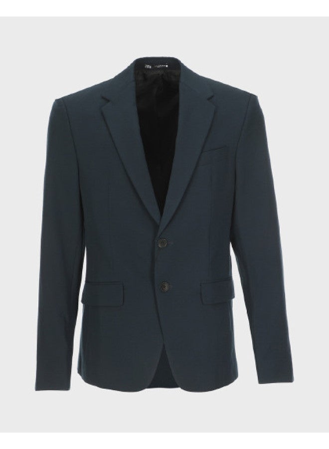 Zara Men's Fashion Solid Color Lapel Slim-fit Casual Suit - Image 1